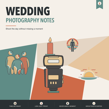 Wedding Photography Notes